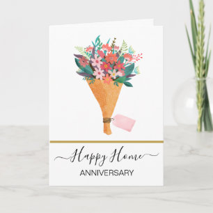 Carte Anniversaire de votre nouvel agent immobilier voit
