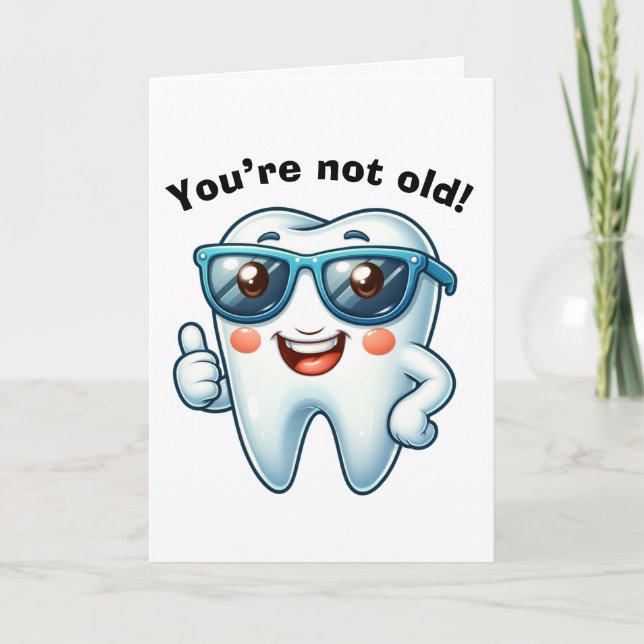 Carte Anniversaire Dentiste drôle (Devant)
