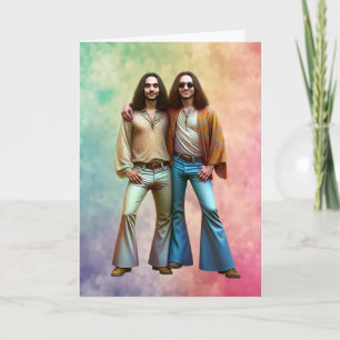 Carte Anniversaire des Boomers amusants Hippies