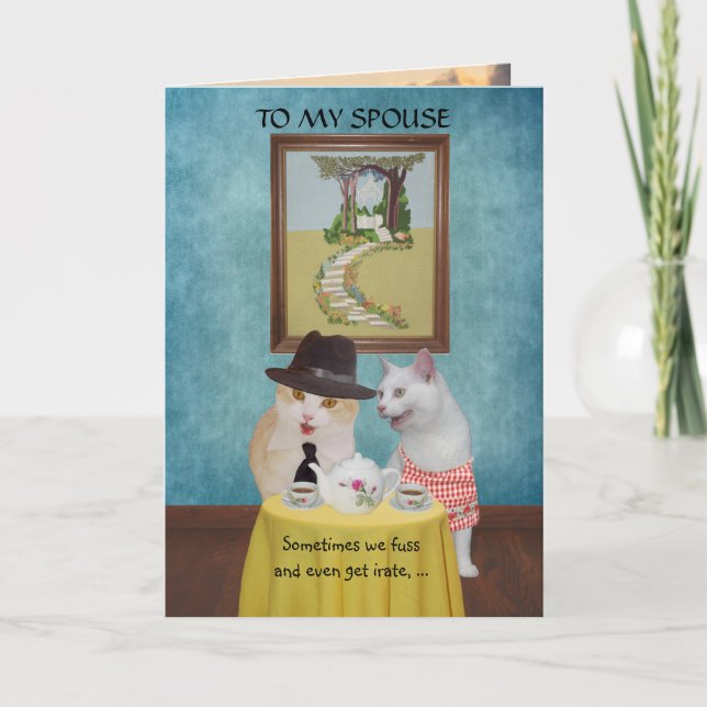 Carte Anniversaire des chats/cerfs-volants (Devant)