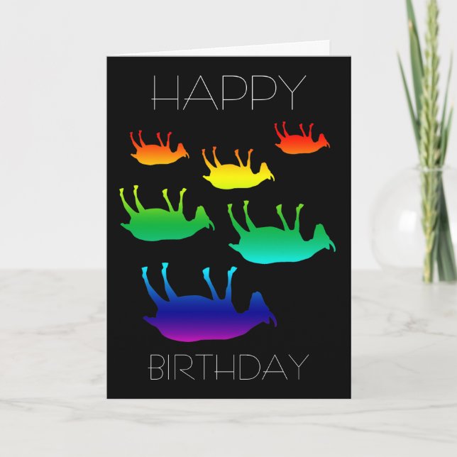 Carte Anniversaire des chèvres évanouies (Devant)