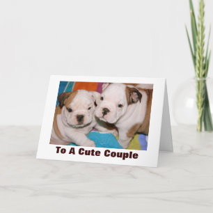 Carte Anniversaire des Chiens de taureau anglais mous Co
