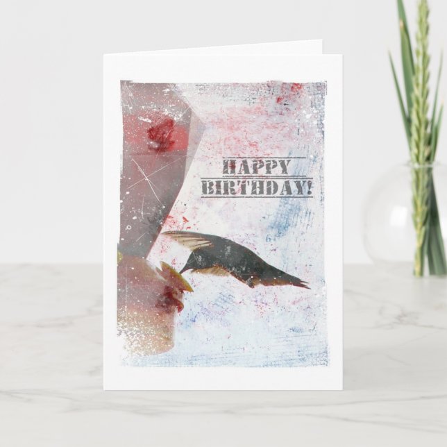 Carte Anniversaire des colibris (Devant)