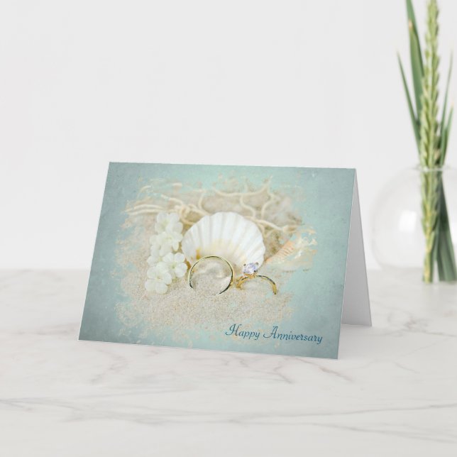 Carte Anniversaire des coquillages (Devant)