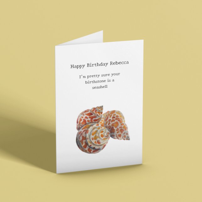 Carte Anniversaire des coquillages et des salissures (Créateur téléchargé)