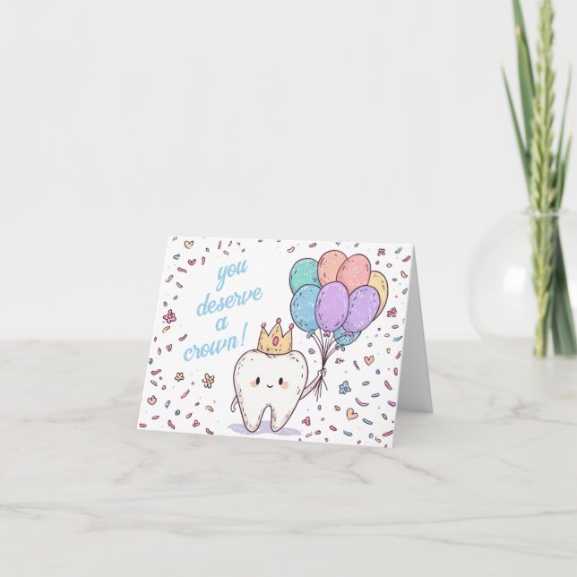 Carte Anniversaire des Dentistes Punny (Devant)