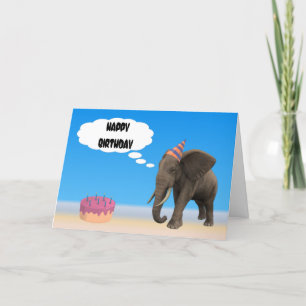 Carte Anniversaire des éléphants