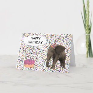 Carte Anniversaire des éléphants