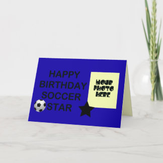 Carte Anniversaire des étoiles de football