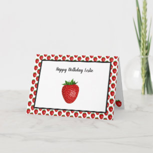 Carte Anniversaire des fraises