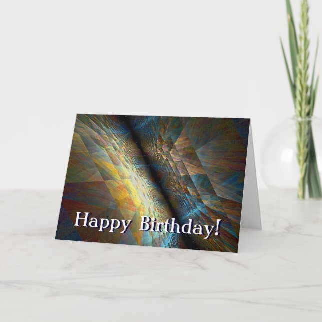 Carte Anniversaire des plans parallèles (Devant)