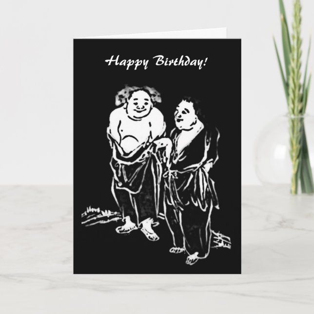 Carte Anniversaire des poètes chinois (Devant)