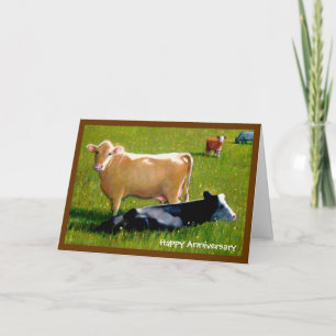 CARTE ANNIVERSAIRE DES VACHES