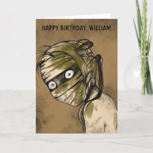 Carte Anniversaire des zombies personnalisés du Monstre 