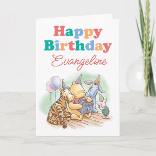 Carte Anniversaire Disney Winnie l'ourson