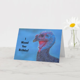 Carte Anniversaire disparu Sentiment d'être une Turquie