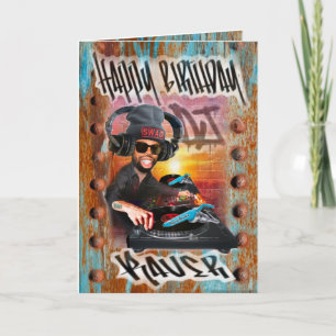 Carte Anniversaire DJ Raver