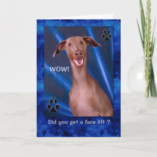 Carte Anniversaire Doberman Doberman Peinture de chien (Devant)