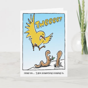 Carte Anniversaire d'oiseau de gazouillement