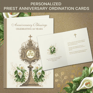 Carte Anniversaire d'ordination d'un prêtre catholique 5