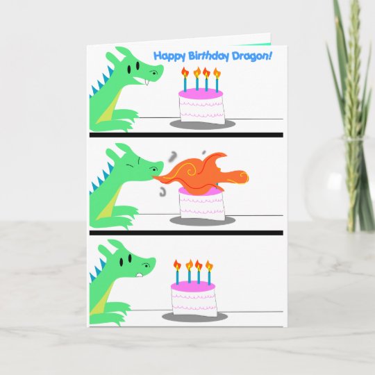 Carte Anniversaire Dragon Drole Zazzle Ca