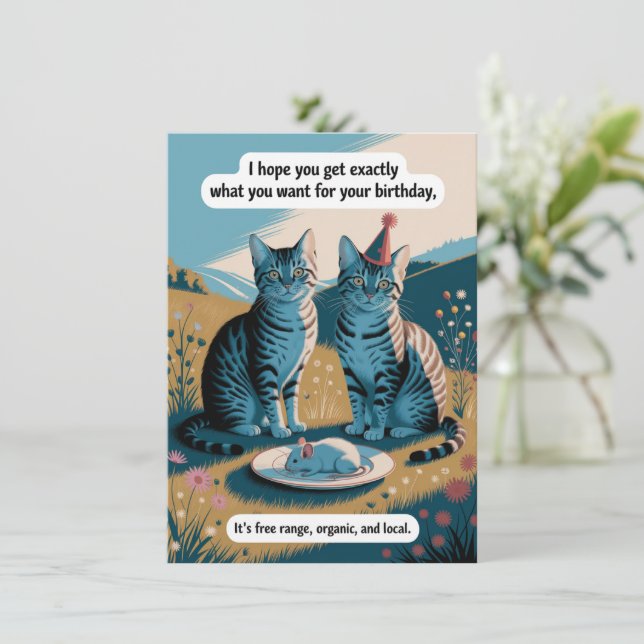 Carte anniversaire drôle (Debout devant)