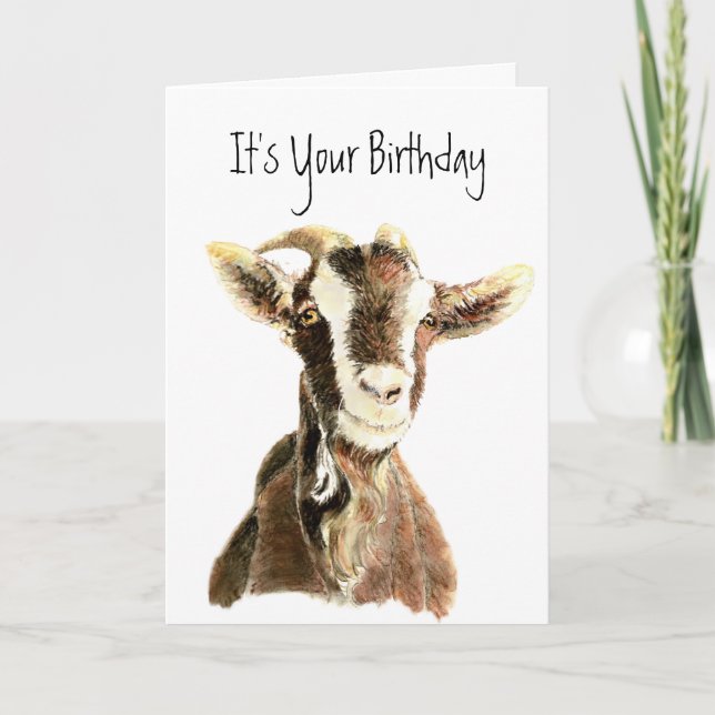 Carte Anniversaire drôle, Au-dessus de la colline, Vieux (Devant)