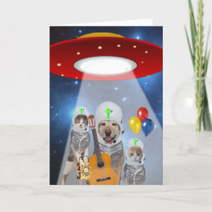 Carte Anniversaire drôle d'animal familier de thème