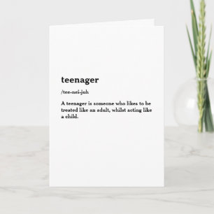 Carte Anniversaire drôle de 13 ans   Treize adolescent