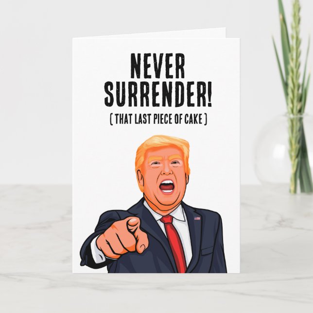 Carte Anniversaire drôle de Donald Trump (Devant)