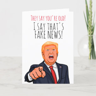 Carte Anniversaire drôle de Donald Trump