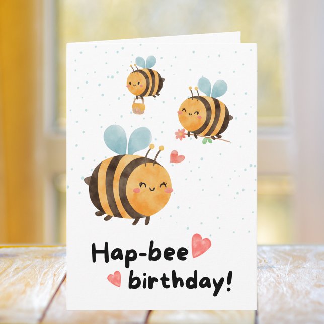 Carte Anniversaire drôle de l'abeille (Créateur téléchargé)