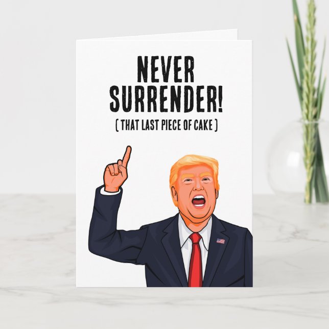 Carte Anniversaire drôle de Trump (Devant)