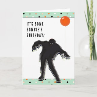 Carte Anniversaire drôle d'Halloween