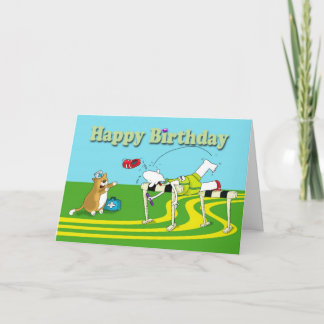 Carte Anniversaire drôle d'obstacle