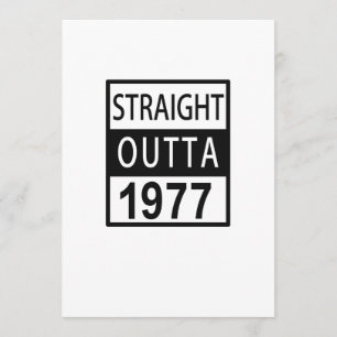 Carte Anniversaire drôle d'Outta 1977 droits quarantième