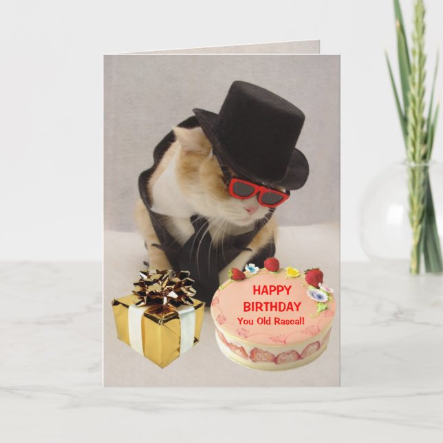 Carte Anniversaire drôle personnalisé (Devant)