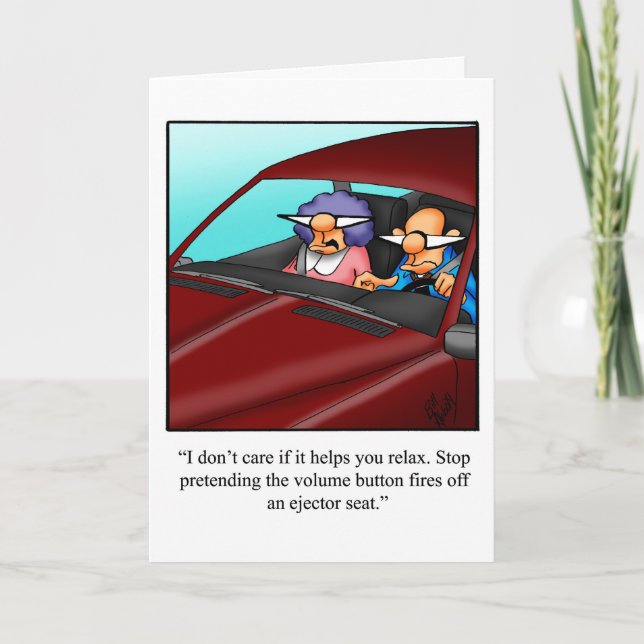 Carte Anniversaire Drôle Pour Couple (Devant)