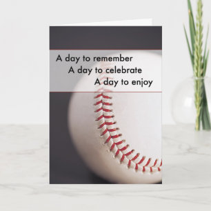 Carte Anniversaire du base-ball 3970