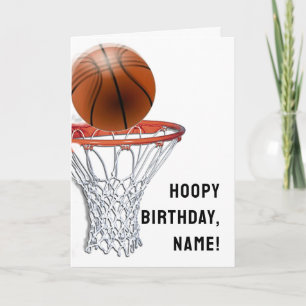 Carte Anniversaire du basket-ball
