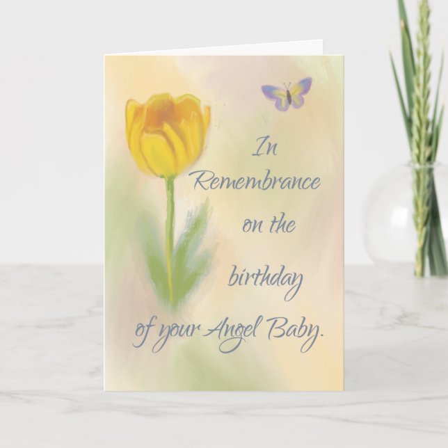 Carte Anniversaire du bébé Anniversaire Souvenir Fleur d (Devant)