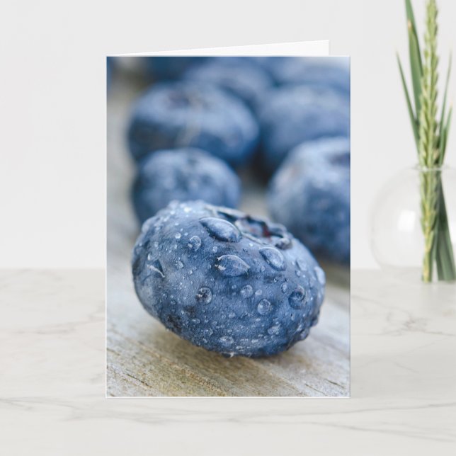 Carte Anniversaire du bleuet (Devant)