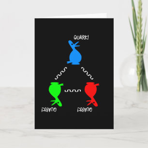 Carte Anniversaire du canard Neutron Quark