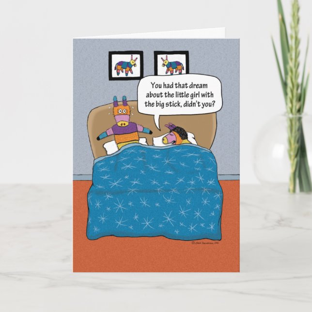 Carte Anniversaire du cauchemar de Pinata (Devant)