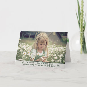 Carte Anniversaire du champ Daisy