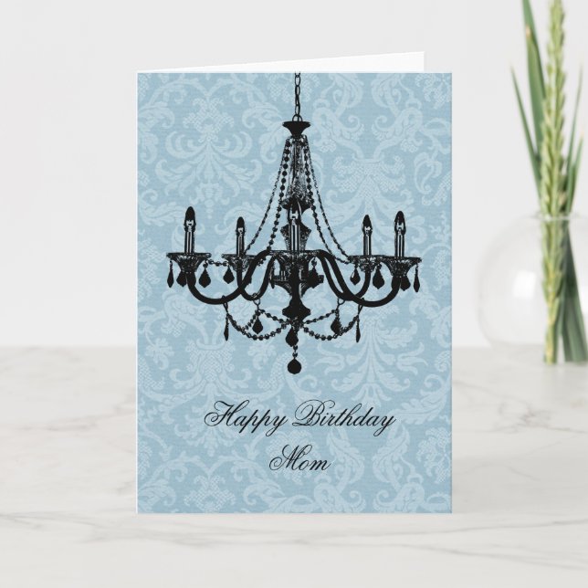 Carte Anniversaire du chandelier chic (Devant)