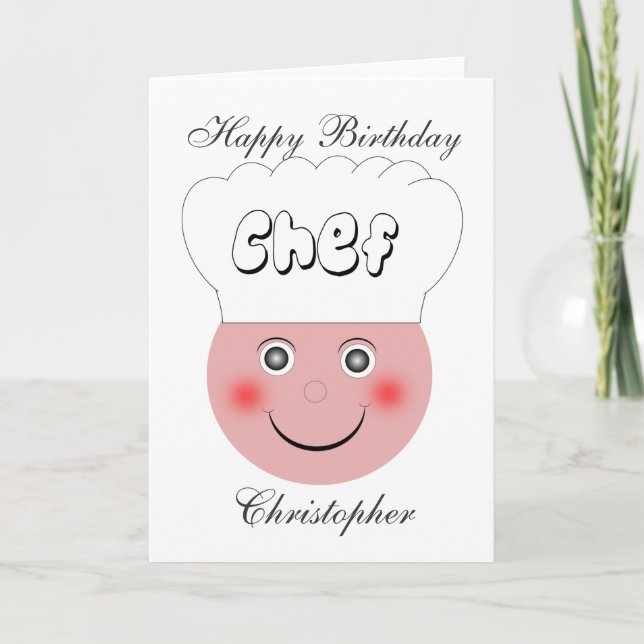 Carte Anniversaire du Chef (Devant)