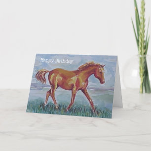 Carte Anniversaire du Cheval Arabe