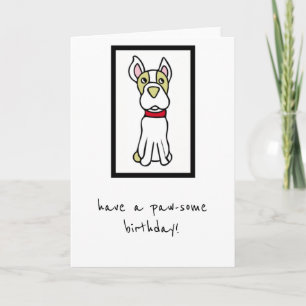 Carte Anniversaire - Du Chien - Boston Terrier