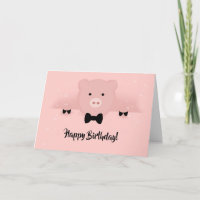 Anniversaire du cochon rose Whimsical